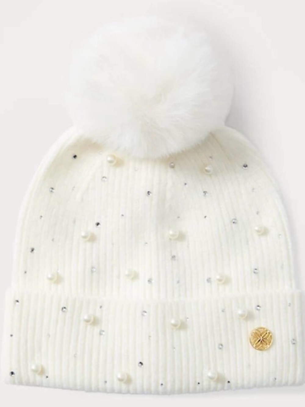 Lilly Pulitzer GWP Embellished Hat in Coconut NWT